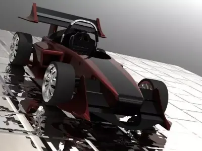 Formula 1 Car FP-1 Free 3D model