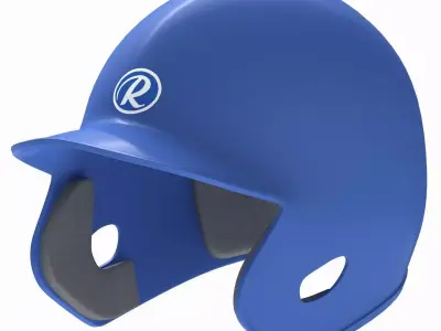 Baseball Batting Helmet 03 3D model
