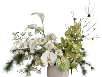 Flower In Vase 75 3D model