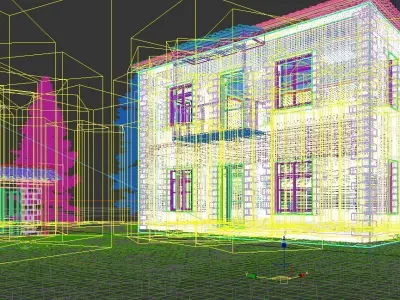 Greek traditional house  3D model