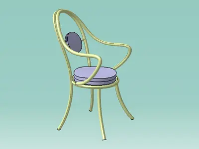Chair Low-poly 3D model get