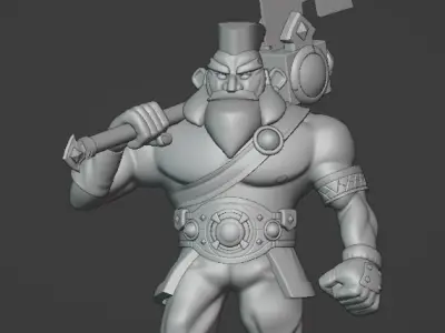  Viking Art Toy 3D model
