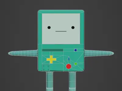 BMO Game-Ready 3D Model-Adventure Time -Unity Unreal Compatible Low-poly 3D model