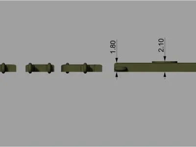 armenian cross and letters bracelet and pendant 3D print model