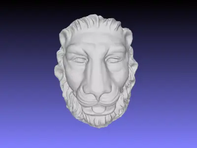 LION HEAD 3D model 8
