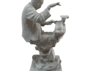 pianist man statues Free 3D model