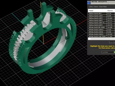 ring woman  3D print model 50