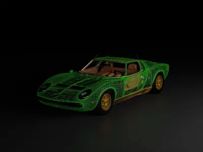 Miura Car Model 3D model