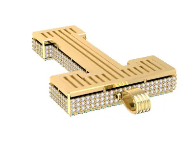 Pedant Letter T SUPREME LEAGUE OF MAN S 3D print model