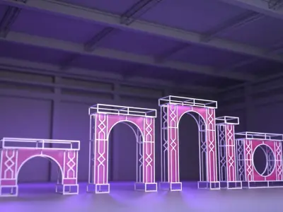 Arches Set 2 3D model