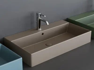 Ceramica Cielo Smile Washbasins Low-poly 3D model