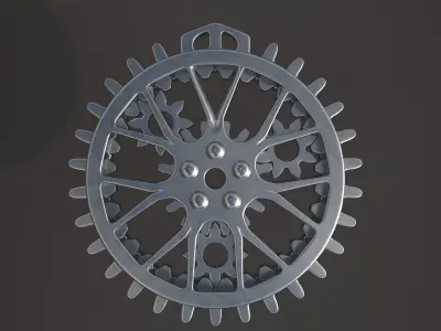 Planetary Gear Keychain Free 3D model