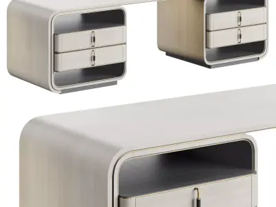 Frato COLMAR Luxury Desk Low-poly 3D model