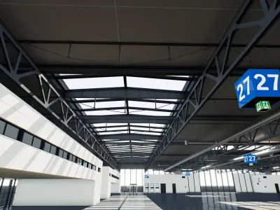 Warehouse 001 UE4 3D model