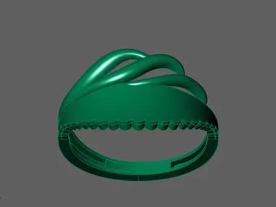 Plain Ring Women Ready STL 3DM Models Womens Rings 3D models 3D print model 43