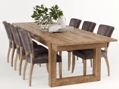 Causeway Dining table 3D model