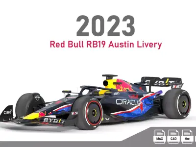 F1 Red Bull RB19 2023 3D model