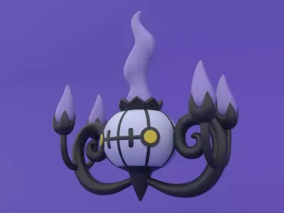 Chandelure - Pokemon 3D Print Model 3D print model