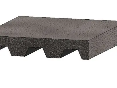 Losa Steel Deck ALCOR 75 - Steel Deck Slab ALCOR 75 3D model