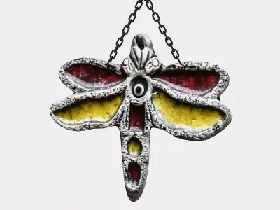 butterfly painting Low-poly 3D model