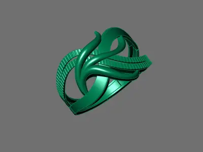 Plain Ring Women Ready STL 3DM Models Womens Rings 3D models 3D print model 71