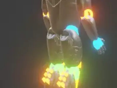 Sci fi robot Free low-poly 3D model