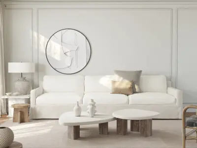 Parisian interior scene 3D model