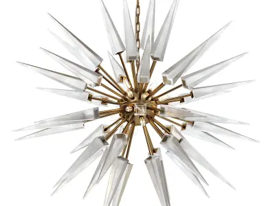 Modern Sputnik Chandelier 3D model