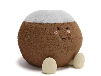 Coconut stuffed toy Free 3D model