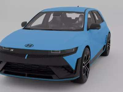Hyundai Ioniq 5 3D model by Flostudio