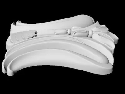 Central decor ornament for furniture 3D model 235