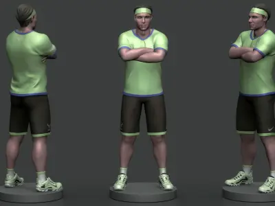 Rafael Nadal 3D Printable 4 3D print model