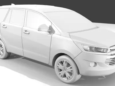 Toyota Innova 2016 Low-poly 3D model