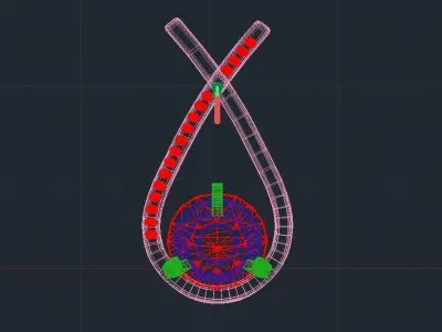Earrings design 3D model
