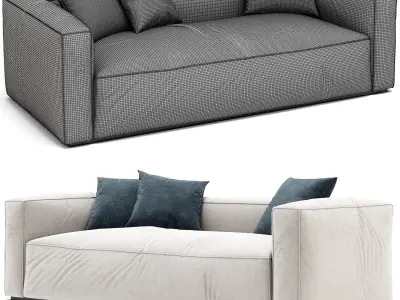 Grand 2 Sitssoffa Sandshell Sofa 3D model