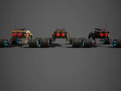 Rover Two Low-poly 3D model