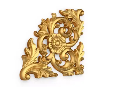 Decorative Classic Corner Element 03 3D print model