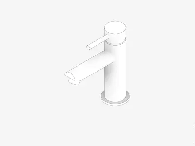 Basin Mixer - Luxury - Pin Low-poly 3D model
