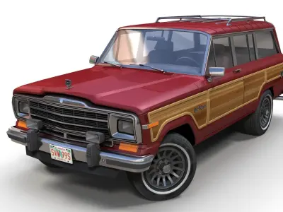 Jeep Wagoneer Low-poly 3D model