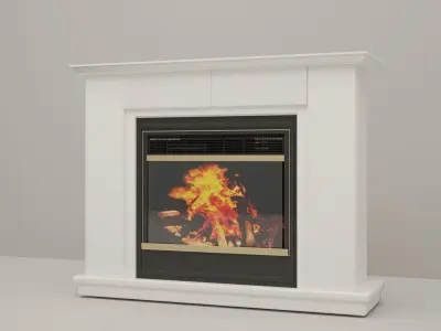 Fireplace electric 3D model