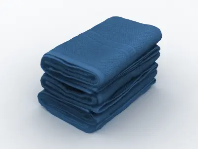 Small Folded Towels 3D model