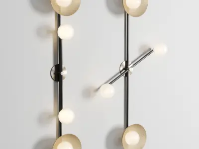 DIVISION WALL SCONCE Low-poly 3D model