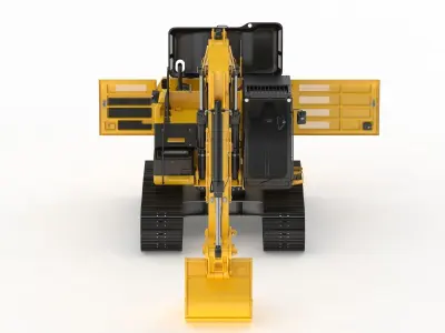 Crawler Excavator Generic 07 3D model