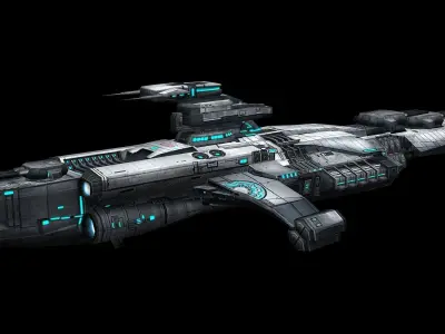 Battlestar - Battleship 01 3D model