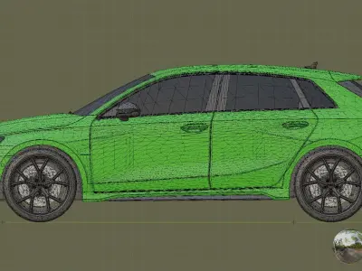 Audi RS3 sportback 2022 3D model