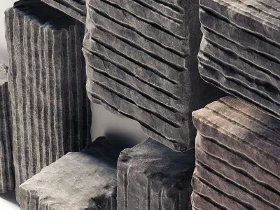 Slab decor hole facture n1 3D model