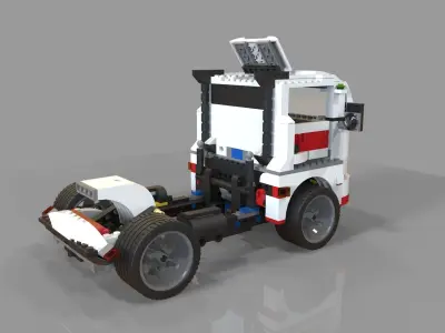 lego car truck Low-poly 3D model