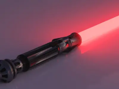 Darth Sion Lightsaber Low-poly 3D model