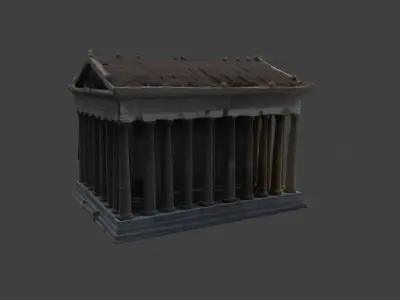 Classical Greek Temple 3D Model 3D model