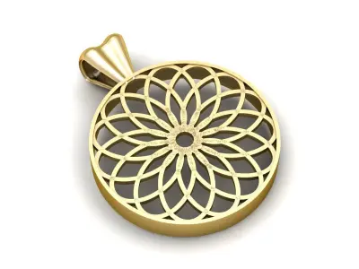 Women Fashion Diamond Pendant 3d Printable Model  3D print model